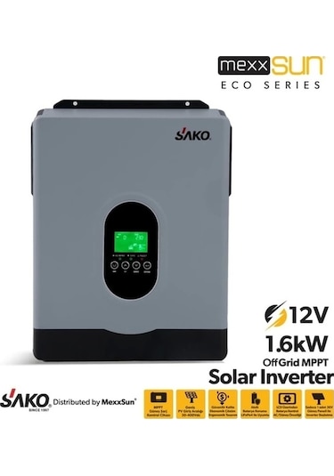 Sako E-sun 1.6 kW 12 V Mppt  Tam Sinüs Akıllı İnverter