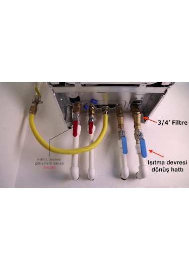 Kombi Tesisat Filtresi Süzgeci 1/2' Ve 3/4' Birlikte Gönderilir