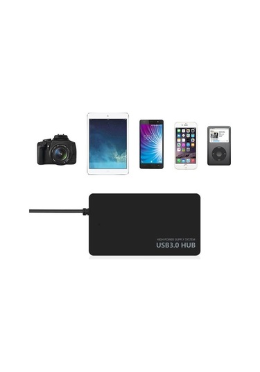 Usb 3.0 Dağıtıcı 4 Port Super Speed Veri Hub Adaptörü Notebook Laptop Pc İçin Slim