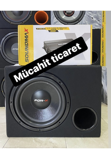 Forx Paket Set Forx 30 Cm 1000wat 4 Kanallı Soundmax Anfi 3000w