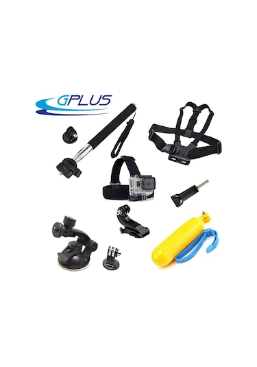 Gplus St009 Gopro Eken Sjcam Aksiyon Kamera Aksesuar Set 9 Parça