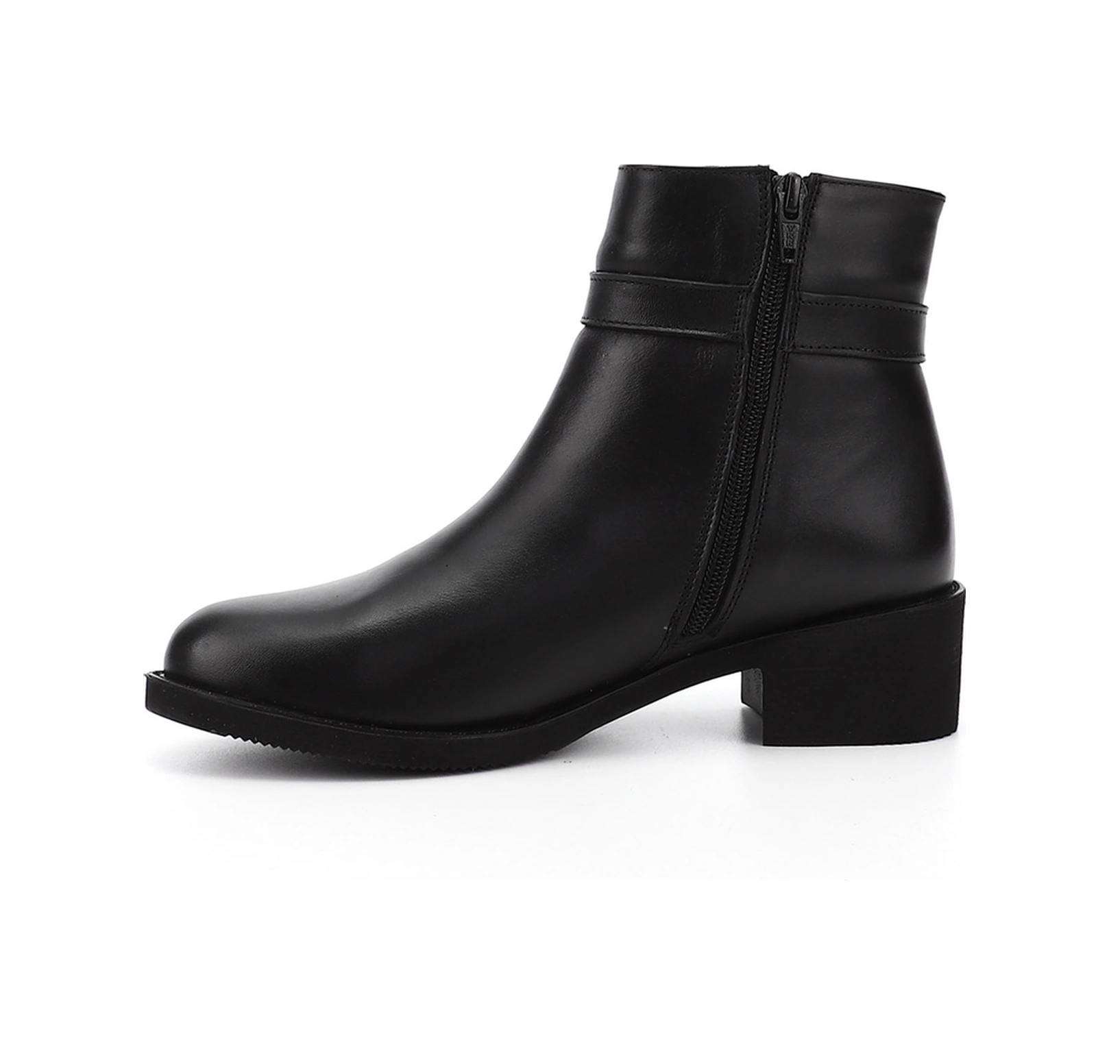 Gönderi R Kadın Siyah Fermuarlı Kalın Topuklu Hakiki Deri Bot Gkzb13453406 Siyah