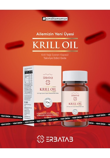 Erbatab Krill Oil 500 Mg 30 Kapsül