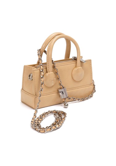 Levidor 930397 Ayarlanabilir Kilit Detaylı Kadın El Çantası Sarı Sarı