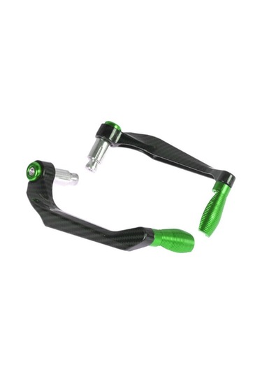 MOTOSİKLET MANET KORUMA ALEMİNYUM (KARBON DESEN) YEŞİL