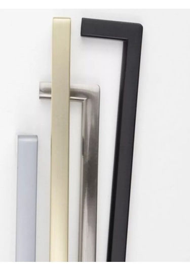 Aksmebel Mobilya Sapı Cilalı Nikel Skylıne, L 200 197038010 Satine Nikel