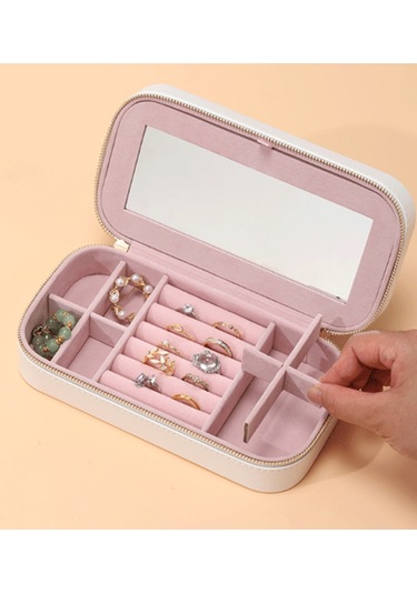 Mk-34 Gold Detaylı Premium Seri Takı Organizeri Lüks Takı Kutusu