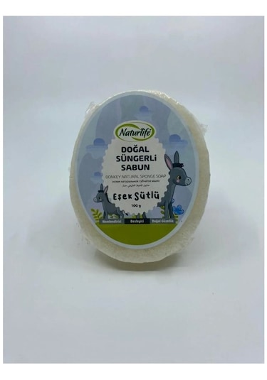 Naturlife Süngerli Sabun Eşek Sütlü 100gr Eşek Sütü