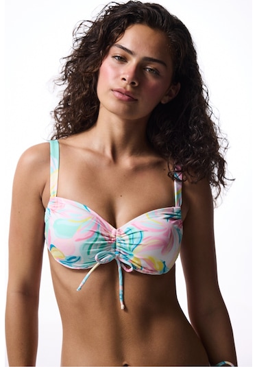 Penti Yaprak Desenli Balenli Bikini Üstü