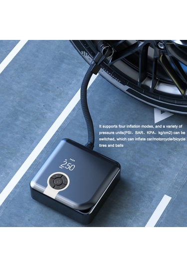 Mufunye Mini Hava Pompası 150psı Kablosuz Hava Kompresörü Elektrikli Lastik Şişirme Makinesi Taşınabilir Güç 219