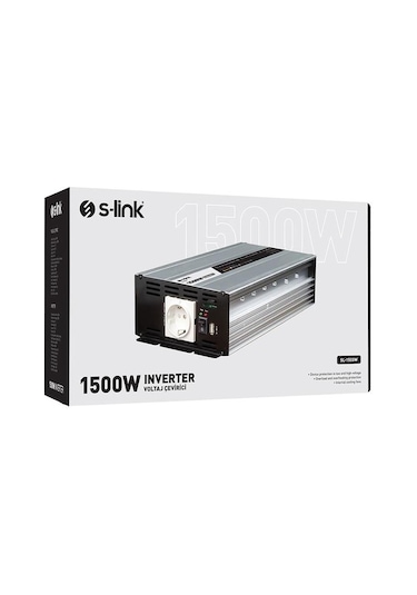 S-link Sl-1500w Dc12v-ac230v 1500w İnverter