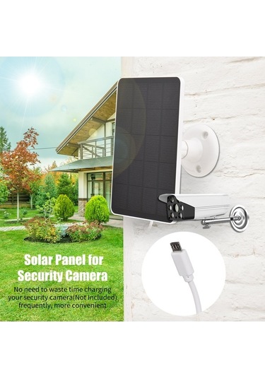Trendooze Güneş Enerjili 4w 5v Panel, Dış Mekan Kamera Enerji, Montajlı, Su Geçirmez