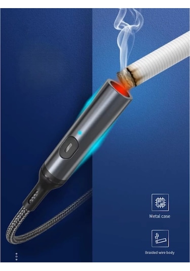 Type - C Kablolu Elektrikli Çakmak Çok Renkli