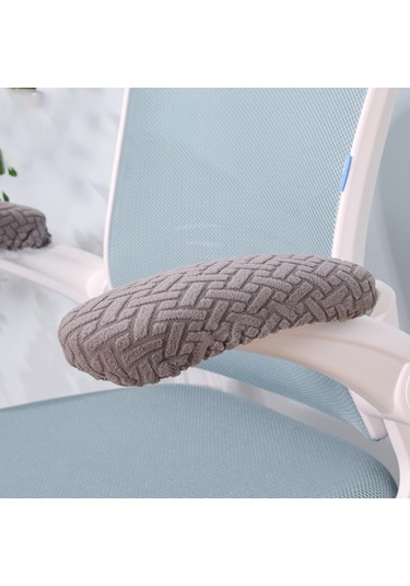 Suntek 2 Adet Ofis Koltuğu Kol Dayama Kılıfları AÇIK GRİ