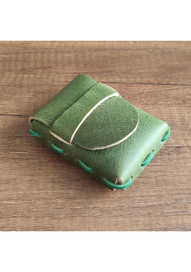 Sumerian Leather Craft  Deri Sigara Kılıfı Yeşil