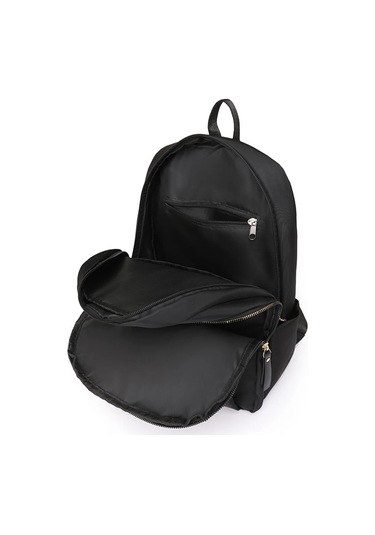 Lixiaqu01 Naylon Sırt Çantası Kadın Dönüştürülebilir Omuz Siyah