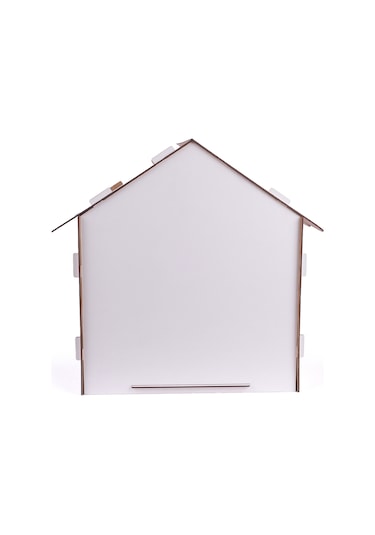 Ahşap Özel İsim Baskılı Dekoratif Köpek Evi-kulübesi, Küçük Irk Köpekler İçin Kulübe, Köpek Kulübesi Beyaz-kahverengi