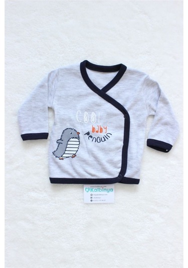 Cool Baby Penguin Yenidoğan 5'li Takım Gri Açık Bej