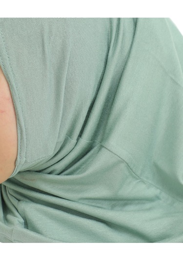 Spor Başörtüsü Kadın Hazır Giyim Türban Viskon Eşarp Şal - Açık Yeşil Açık Yeşil