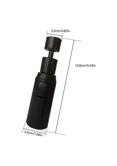 Chuangyinshop Siyah 3 Modlu Su Sıçratmayan Musluk Uzatıcı - Dönen Su Kontrolü Dayanıklı Mutfak Bataryası Siyah