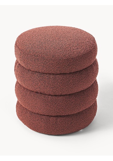 Most Twister Puf 09 Kırmızı Bukle Kumaş Evinize Teslim