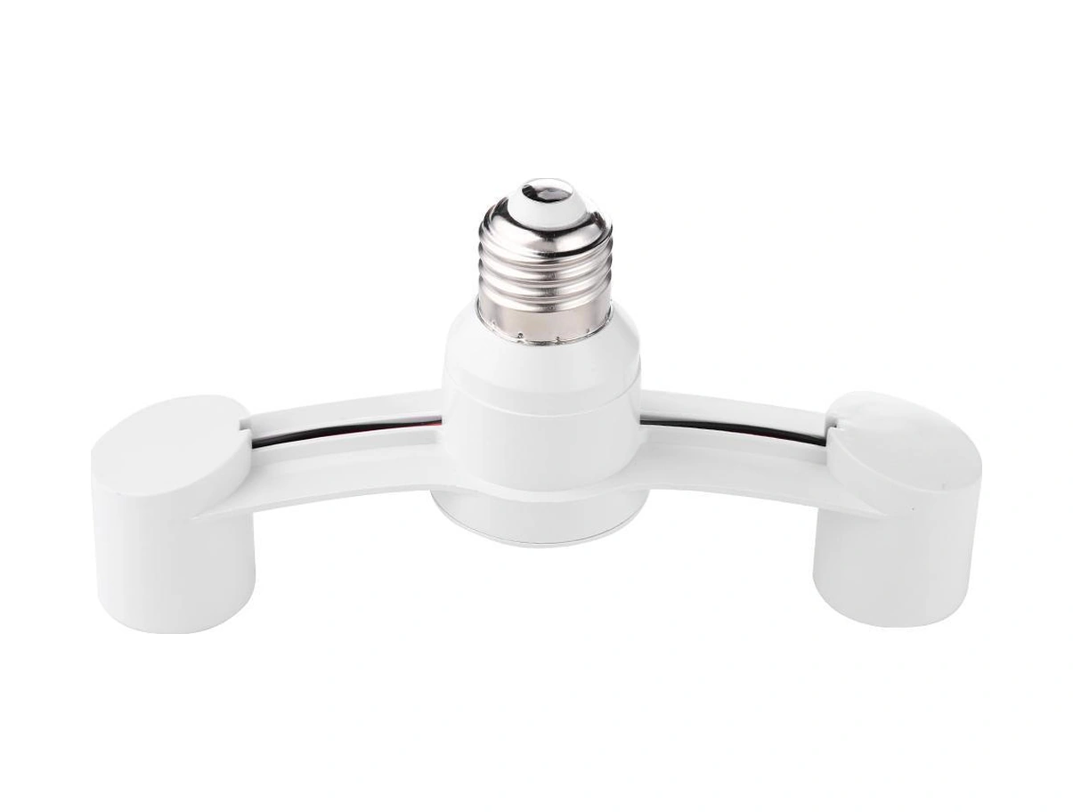 Youmex E27 Çift Başlı Ampul Soketi Adaptörü, Led/enerji Tasarruflu Ampuller İçin, Ateş Engelleme Pc + Bakır Malzeme, 85-285v, Ev/otel/restoran Uygulamalı