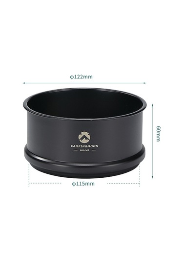 Mufunye Kamping Ve Piknik İçin Ti Kaplı Paslanmaz Çelik Ocak, Sierra Kaserası İle Kullanıma Uygun, Gıda Buharlamak İçin Taşınabilir Buhar Tepsisi - Siyah Bks-362 Siyah