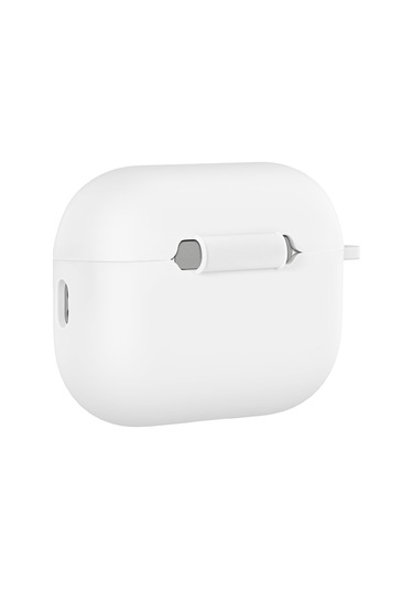 Apple Airpods Pro 3 İle Uyumlu Kılıf Standart Yumuşak Silikon Case Beyaz