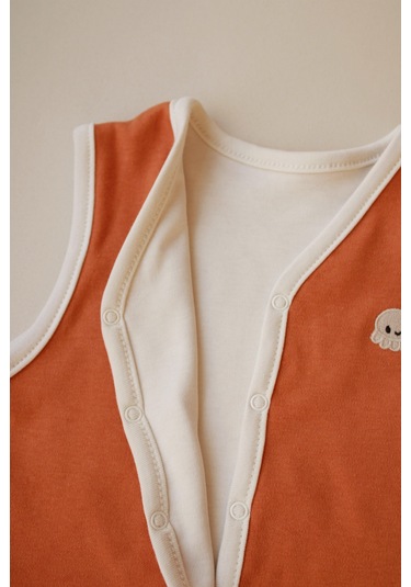 Ahtapot Nakışlı Çift Taraflı Yelek TARÇIN