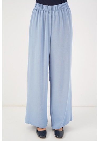 Kadın Önü Bağcıklı Tunik Pantolon İkili Takım 6744 - Mavi mavi Kadın Önü Bağcıklı Tunik Pantolon İkili Takım 6744 - Mavi mavi