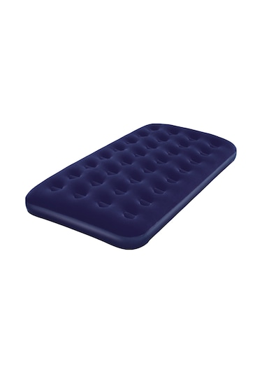Bestway 67001 Flocked Twin Blue Tek Kişilik Şişme Yatak Lacivert