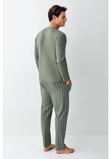 Arnetta Erkek Yeşil Pijama Takım Ar3013-s-v2