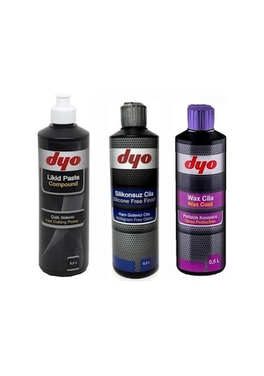 Dyo Likid Pasta 500 Ml + Hare  500 Ml + Wax 500 Ml Set