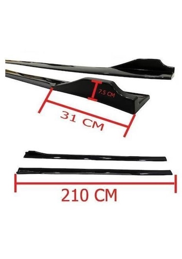 Universal Piano Black Kulaklı Flaplı Marşpiyel Lipi Bıçağı Kırmızı