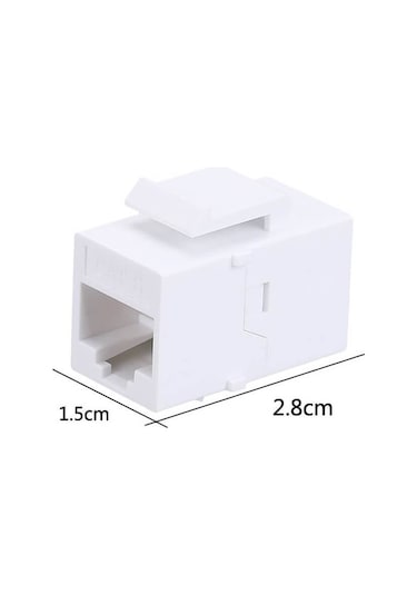 RJ45 Cat6 Konnektör Keystone Jack Dişi Dişi Ara Uzatma - 100 Adet