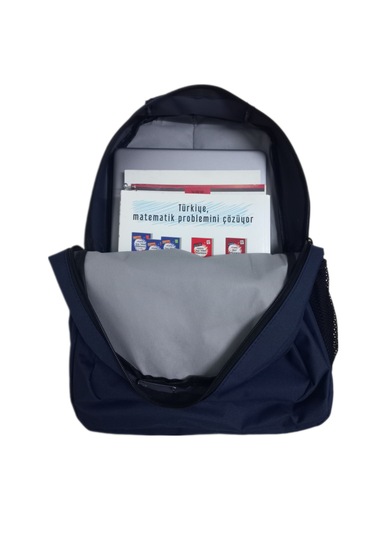 Unisex K.mavi Ramex Sırt Çantası Büyük Boy Seyahat Okul Çantası S Koyu Mavi