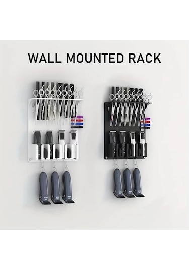 Willowhaven Gray Normal Saç Makinesi Askısı, Berber Istasyonu Sakal Trimmer Standı, Saç Stili Aksesuarı Gri