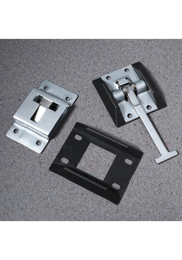 Gelişmiş Güvenlik Römork Kapısı Tutucu Rv Kapı Kılavuzu Kit Römork Kapı Mandal Tutucu 4pcs Beyaz Çinko