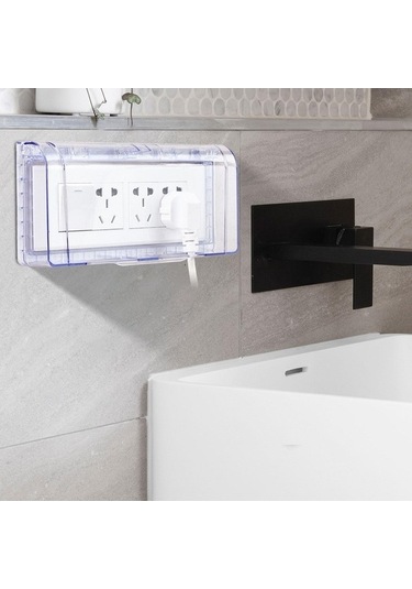 Pazly Tuvalet Suntek Su Mavi Kapağı Geçirmez Fiş Çıkış Anahtar Ac