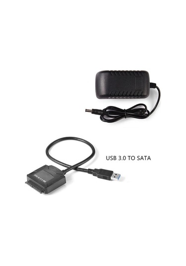 Usb 3.0 Adaptörlü 2.5 İnç-3.5 İnç Sata Harddisk Bağlantı Kablosu