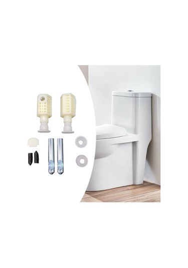 Suntek Klozet Oturağı Vidası 400kg Yük Kapasitesi Donanımı Uzatılmış Yan Montajlı