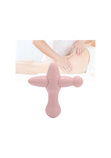 Moveevo El Tipi Masaj Aleti, Çift Başlı Akupresür Ve Myofascial Serbestleştirme, Derin Doku Masajı, Portatif Ve Parçalanabilir, Pembe Pembe