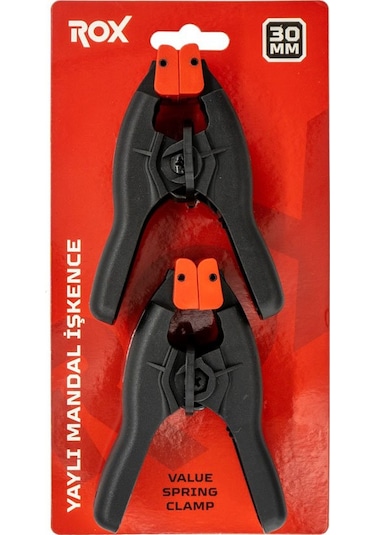 Rox 0151 Yaylı Mandal Tip Kıskaç Işkence 30 Mm 2 Li