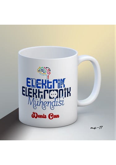 Kişiye Özel Elektronik Mühendisi Temalı Kupa Bardak Beyaz