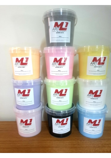 M1 Art Akrilik Boya 1.Kg --10 Renk Seçeneği