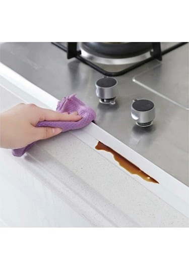 Su Sızdırmaz Lavabo Kenar Bandı Beyaz Dekor Kenar  Yapıştırma