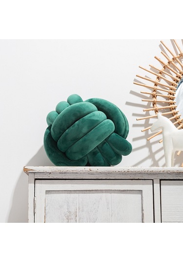 Tek Renkli Yastık, Üçlü İp Kristal Tüylü 28cm-11 Ekru