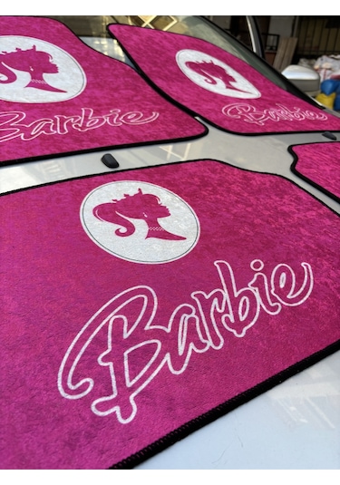 Lüx Oto Halı Paspas Desenli Yıkanabilir Universal Her Araca Uyumlu Barbie