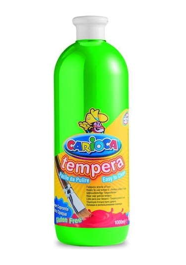 Carioca Tempera Yıkanabilir Poster Boya 1000 Ml.  Yeşil