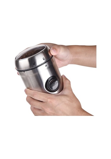 Bloomnest Dsp Paslanmaz Çelik 200w Kahve Değirmeni, 75g Kapasiteli Otomatik Taşınabilir Fasulye Öğütücü Gümüş